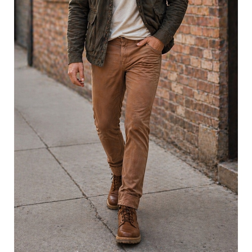 NWT Timberland Mens Sandown 5-Pocket Pant Chino 38x30 Brown Rugged Utility